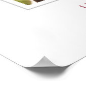 Elegant Deep Blush Bow Graduation Party Welcome Poster (Hoek)