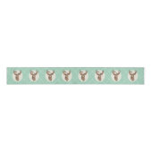 Elegant Deer Antlers Rustic country Weddenschap Grosgrain Lint (Voorkant)