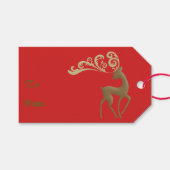 Elegant Deer Cadeaulabel (Voorkant (Horizontaal))