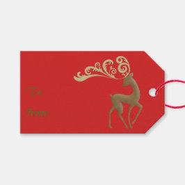 Elegant Deer Cadeaulabel