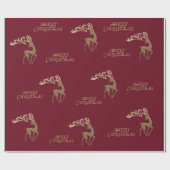 Elegant Deer Wrapping Paper Cadeaupapier (Vlak)