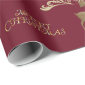 Elegant Deer Wrapping Paper Cadeaupapier (Rol Hoek)
