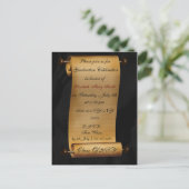 élégant défilement Graduation party Invitation (Debout devant)