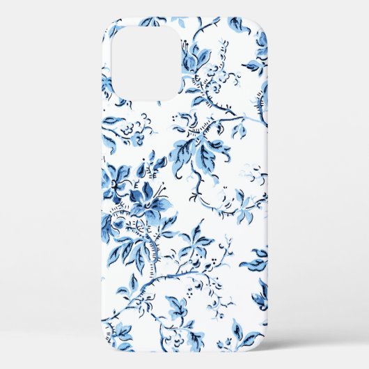 Elegant Delft Blue en White Floral Case-Mate iPhone Case (Achterkant)