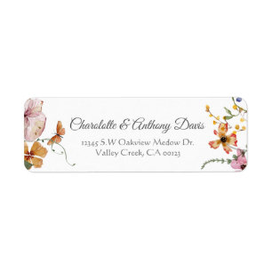 Elegant Delicate Floral Secret Garden Wedding Etiket