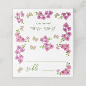 Elegant Delicate Paarse Orchids Bohemian (Buitenkant ongevouwen)