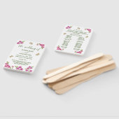 Elegant Delicate Purple Orchids Wedding Program Handwaaier (Niet-gemonteerd)