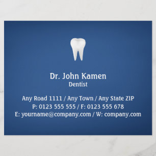 Elegant Dental Blauw Flyer
