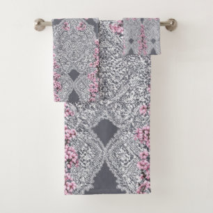 Élégant Dentelle Vintage Rose Floral Shabby Chic