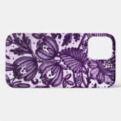 Élégant dentelle violette Blackberry Bold Coque (Verso (horizontal))