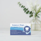 Élégant dentiste Dentiste Logo Rendez-vous Affaire (Debout devant)