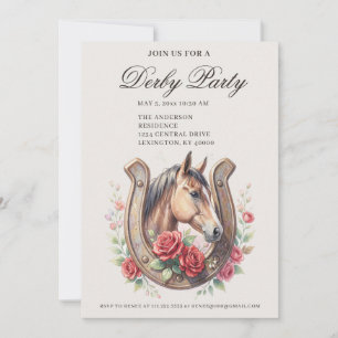 Elegant Derby Feest Kaart