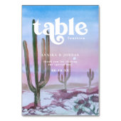 Elegant Desert | Cactus Green Personalized Wedding Kaart (Voorkant)