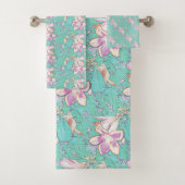 Elegant Desert Roos Adenium Summer Oasis Beach Fun Bad Handdoek (Insitu)