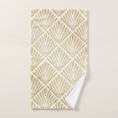 Elégant design art déco en palmier doré (Serviette à main)