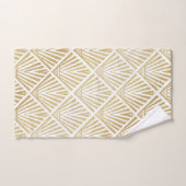 Elégant design art déco en palmier doré (Serviette à main)