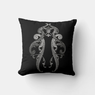 Elégant design de goth Ornate (version 2) Coussin