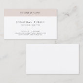 Elegant design — Eenvoudige Sjabloon — Professiona Visitekaartje (Voorkant / Achterkant)