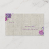 Elégant Design, Fleurs Carte de référence (Dos)