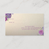 Elégant Design, Fleurs Carte de référence (Dos)