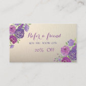 Elégant Design, Fleurs Carte de référence (Devant)