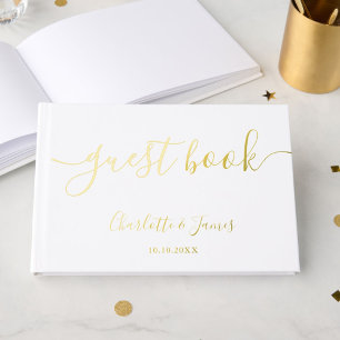 Elégant Design Gold Signature Script Mariage