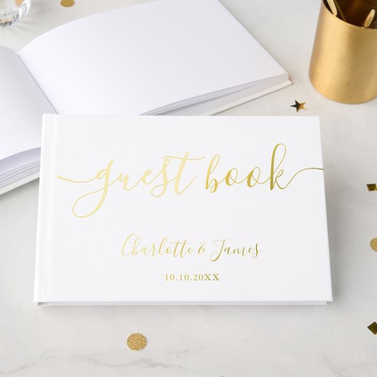 Elégant Design Gold Signature Script Mariage