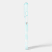 Elegant design in Light Blue en White Case-Mate iPhone Case (Achterkant / Links)