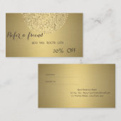 Elégant Design moderne, Dots Or Carte de Référence (Devant / Derrière)