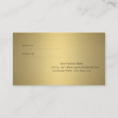 Elégant Design moderne, Dots Or Carte de Référence (Dos)