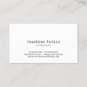 Elegant design Simple Plain Retro Trendy Visitekaartje (Achterkant)