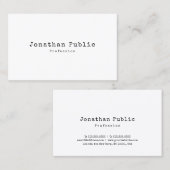 Elegant design Simple Plain Trendy Retro Visitekaartje (Voorkant / Achterkant)