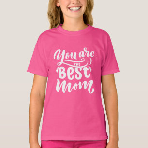 Elegant design Typografie Je bent de beste moeder T-shirt