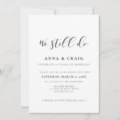 Elegant design We doen nog steeds Vow vernieuwing Kaart (Voorkant)