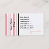 Elegant Designer Visitekaartje in Salmon (Achterkant)