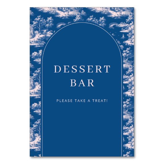 Elegant Dessert Bar Invitation Kaart (Voorkant)