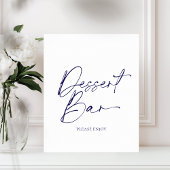 Elegant "Dessert Bar" Papier Poster