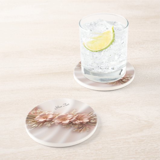 Elégant Dessous de verre de grès de la Pêche Orang (Côté)