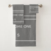 Élégant deux deviennent un seul gris et blanc mono (En situation)