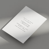 Elegant diagonaal script foto bruiloft save the date