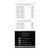 Elégant Diamants blancs - Carte de prix catalogue  (Dos)