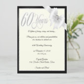 Elegant Diamond 60ste Jubileum feestdag Kaart (Staand voorkant)