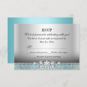 Elégant Diamond Blue RSVP (Devant / Derrière)