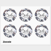 Elegant Diamond Bride Squad Ronde Sticker (Vel)