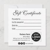 Elegant Diamond Hearts Precious Gift Certificate (Achterkant)