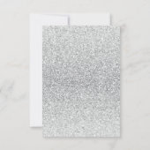 ELEGANT DIAMOND RING GLITTER RSVP KAART (Achterkant)