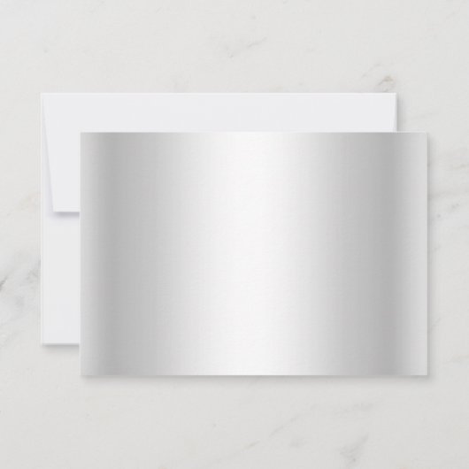 Elégant Diamond Silver RSVP (Dos)