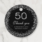 Elegant Diamonds 50e Verjaardag Bedankt Label (Voorkant)