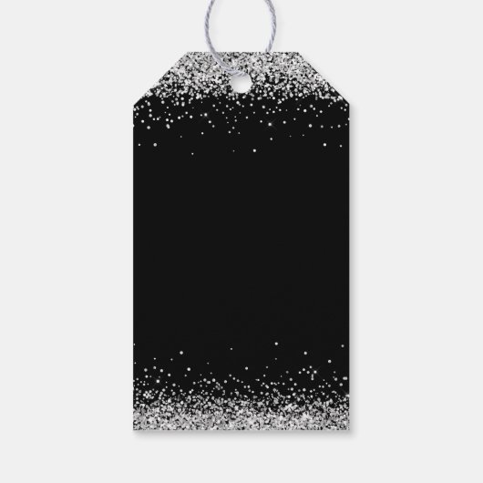 Elegant Diamonds 60ste Verjaardagsfeest Bedankt Cadeaulabel (Achterkant)