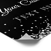 Elegant Diamonds 70th Birthday Party Table Sign Poster (Hoek)